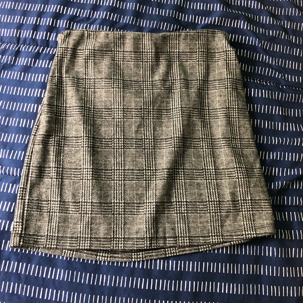 Plaid mini skirt